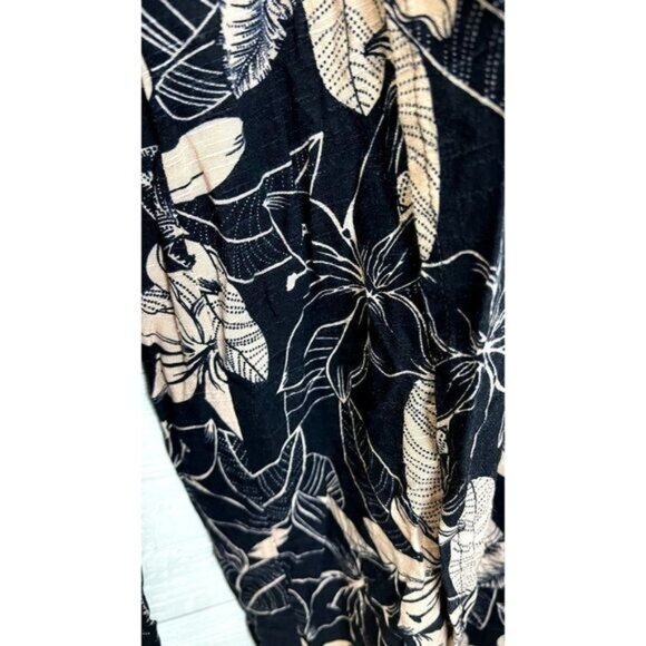 Welsan Women Casual High Waist Wrap Pants Palazzo Split Belted Wide Leg trousers - Picture 5 of 8